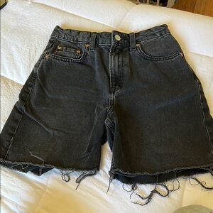 Black Denim Women's Shorts